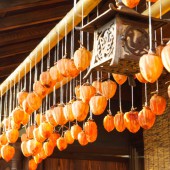 Hồng treo gió, một thức quà của mùa thu Nhật Bản